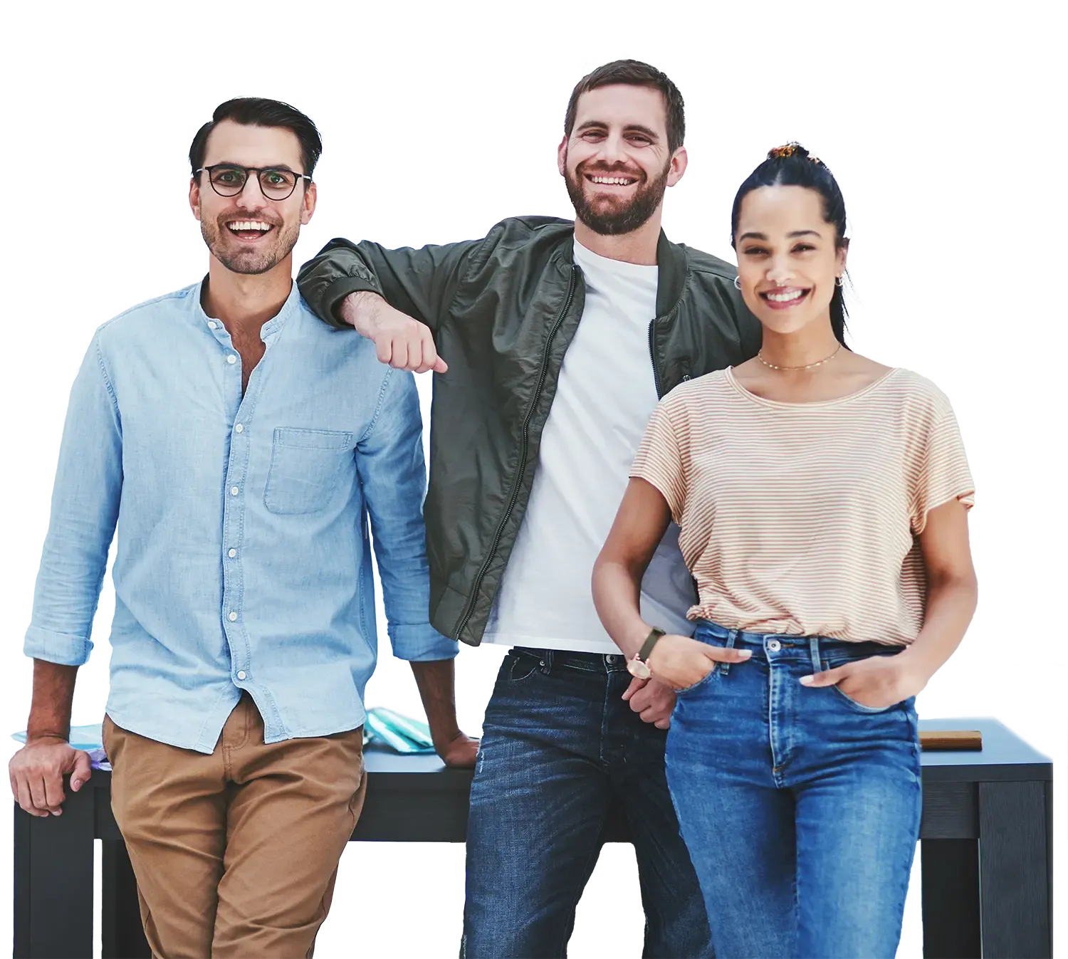 Gesundes Team im Unternehmen